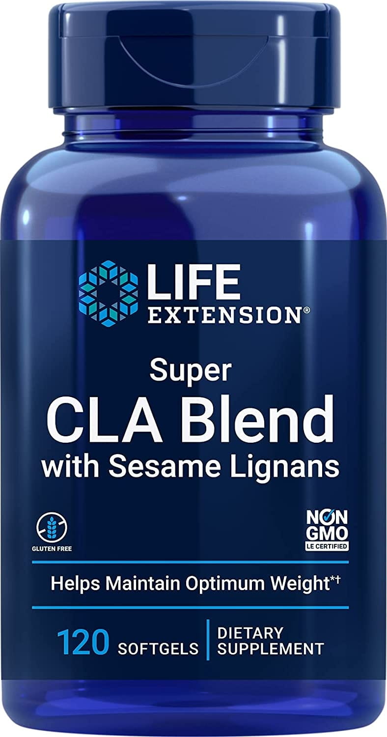 Mélange super CLA d'acide linoléique avec des lignanes de sésame 120 capsules LIFE EXTENSION