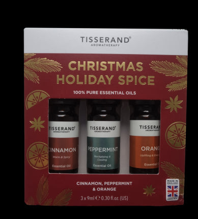 Coffret 3 huiles essentielles épices fêtes de noël 3 x 9 ml TISSERAND