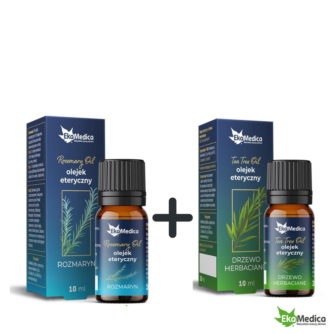Coffret huiles essentielles romarin + tea tree EKAMEDICA