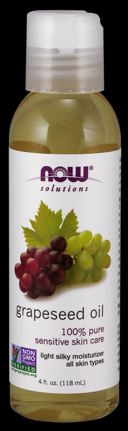 Huile de pépins de raisin huile de pépins de raisin 118 ml NOW FOODS SOLUTIONS