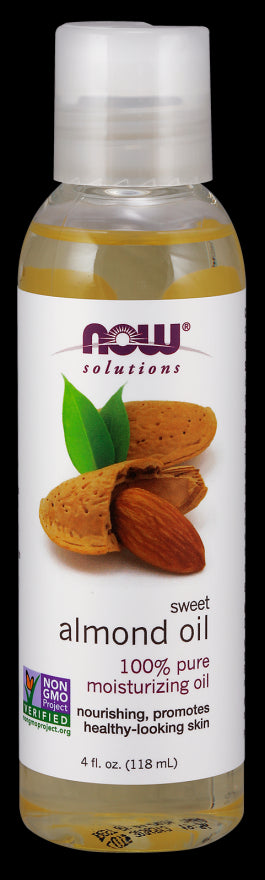 Huile d'amande douce huile d'amande douce 118 ml NOW FOODS SOLUTIONS