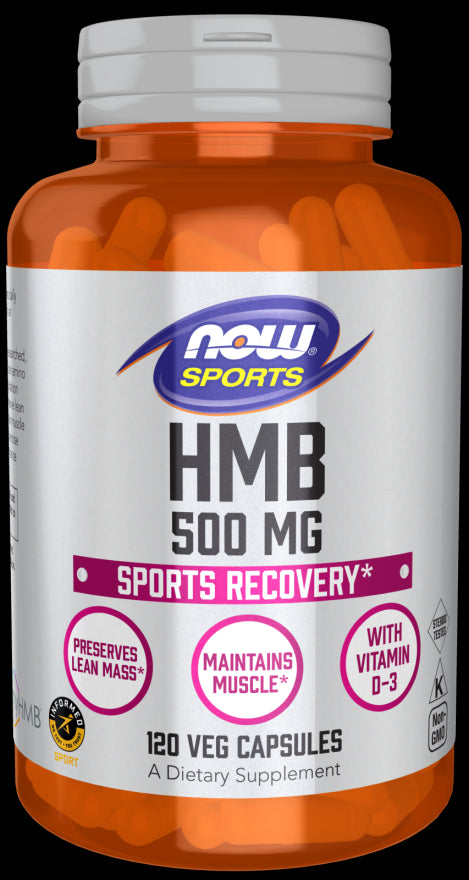 Hmb 500 MG leucine 120 gélules NOW FOODS SPORTS
