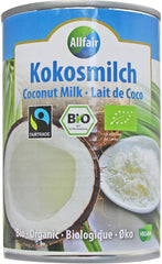 Alternative au lait de coco (18% de matière grasse) commerce équitable BIO 400 ml - ALLFAIR