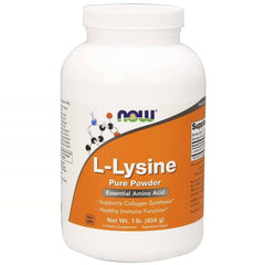 L - poudre pure de lysine 454 g NOW FOODS