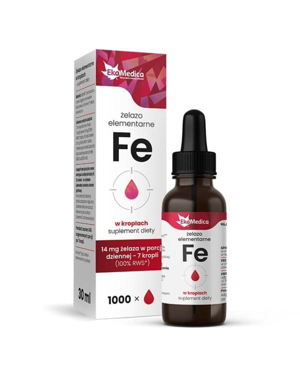 Fer élémentaire en gouttes de 30 ml EKAMEDICA