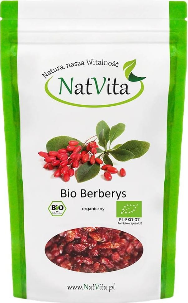 Épine-vinette BIO, fruit séché berberis vulgaris L. 100g NATVITA