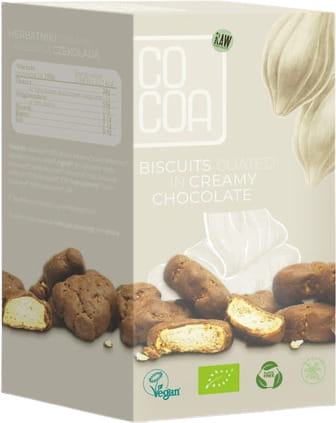 Mini biscuits au chocolat crémeux BIO 80 g - CACAO