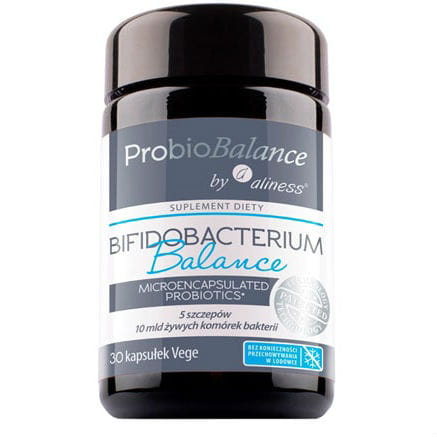 Bifidobacterium balance Probiobalance Probiotique microencapsulé 5 souches 10 milliards de bactéries 30 gélules ALINESS