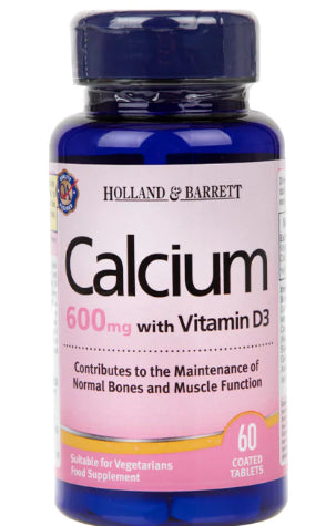 Calcium plus Vitamine D3 60 comprimés HOLLAND & BARRETT