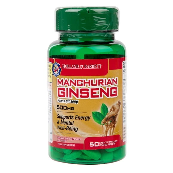 Ginseng de Mandchourie 50 comprimés HOLLAND & BARRETT