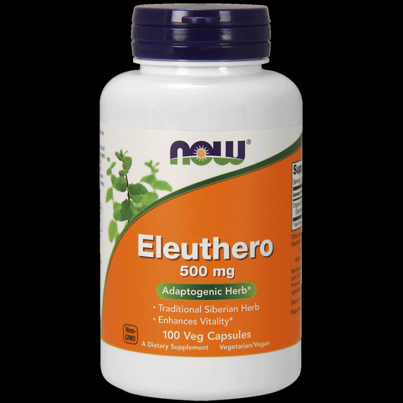 Eleuthero 500 MG Ginseng sibérien 100 gélules NOW FOODS