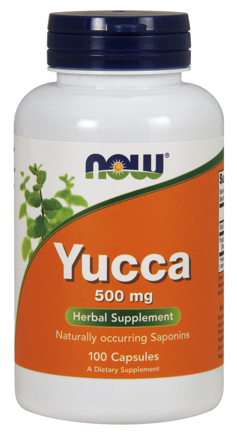 Yucca Yukka Racine 500 MG 100 Capsules NOW FOODS