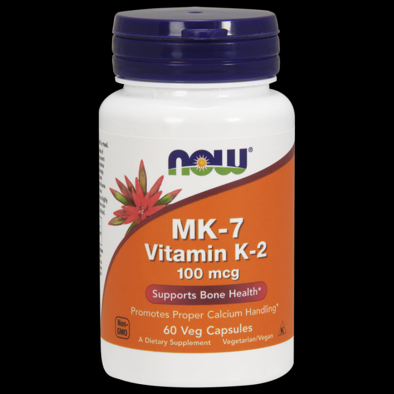 Vitamine K2 MK7 100 mcg 60 gélules NOW FOODS