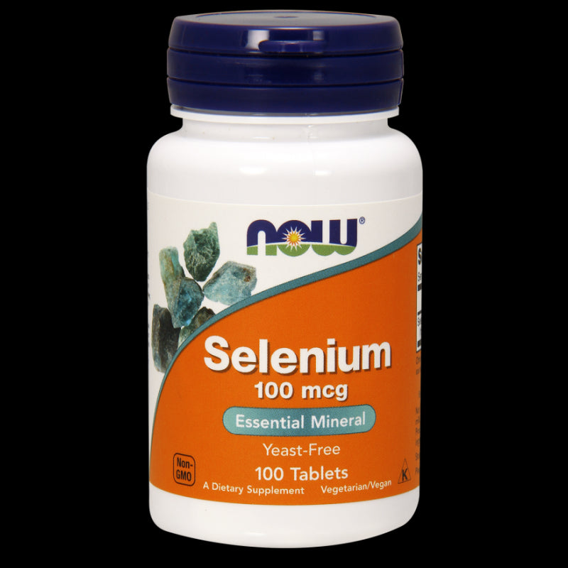 Sélénium sélénium 100 mcg 100 comprimés NOW FOODS
