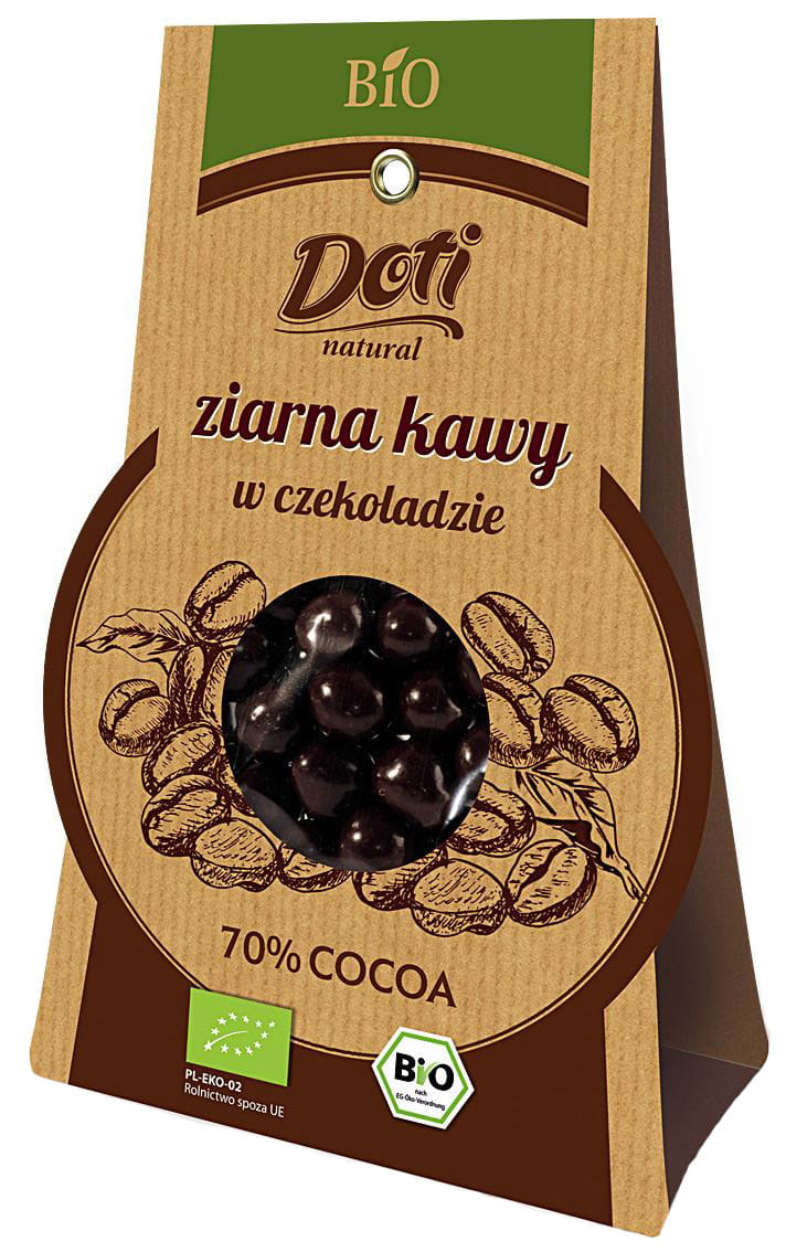 Grains de café au chocolat noir BIO 50 g - DOTI