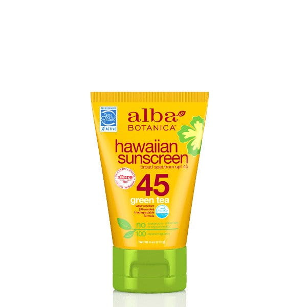 Crème solaire hawaïenne au thé vert SPF45