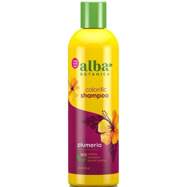 Shampoing hawaïen pour cheveux colorés ALBA BOTANICA - plumeria coloré