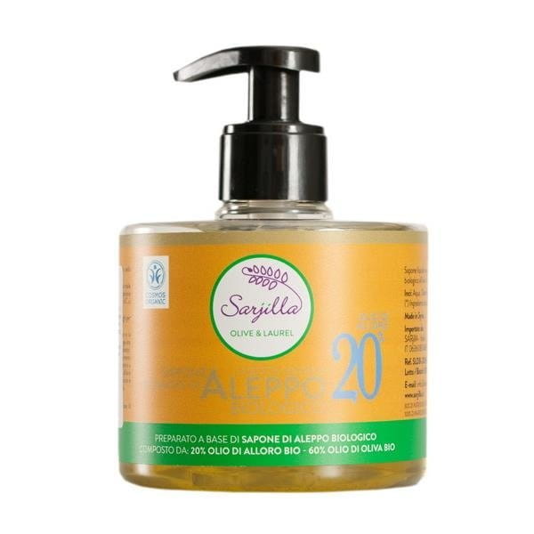 BIO savon d'alep - liquide 20% huile de laurier 300 ml