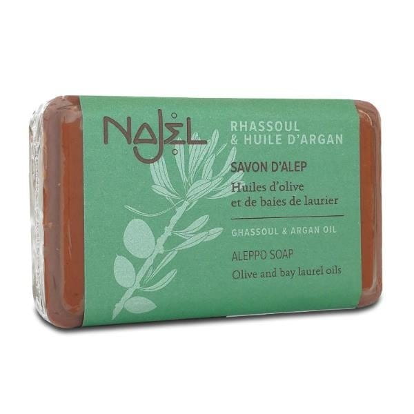 Savon d'Alep au rhassoul et à l'huile d'argan NAJEL