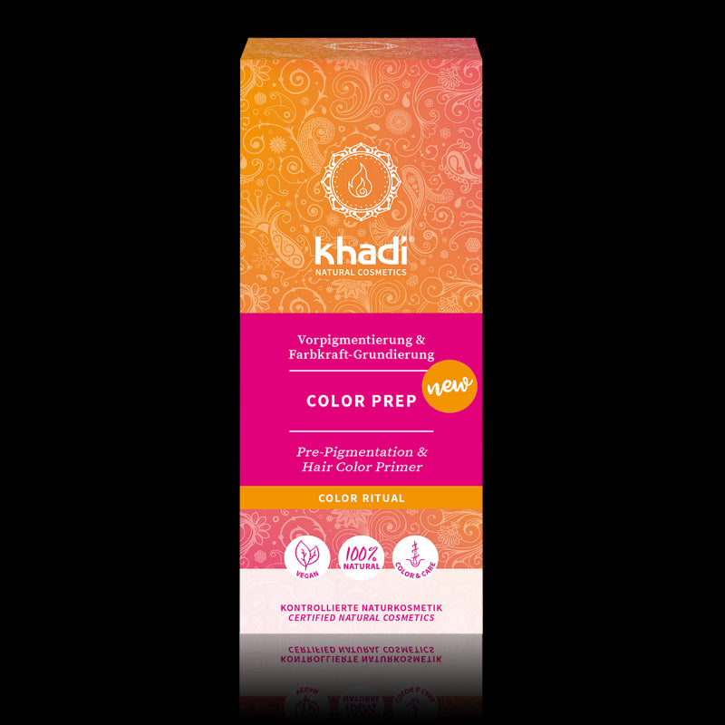 Color prep - base à base de plantes pour la coloration des cheveux KHADI en deux étapes
