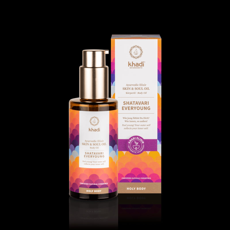 Huile rajeunissante pour la peau et l'âme shatavari everyoung KHADI
