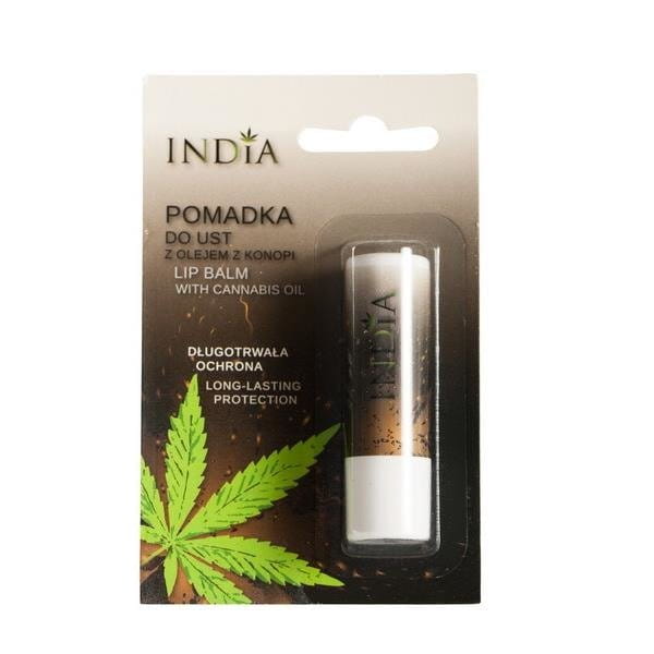 Rouge à lèvres incolore à l'huile de chanvre INDIA COSMETICS
