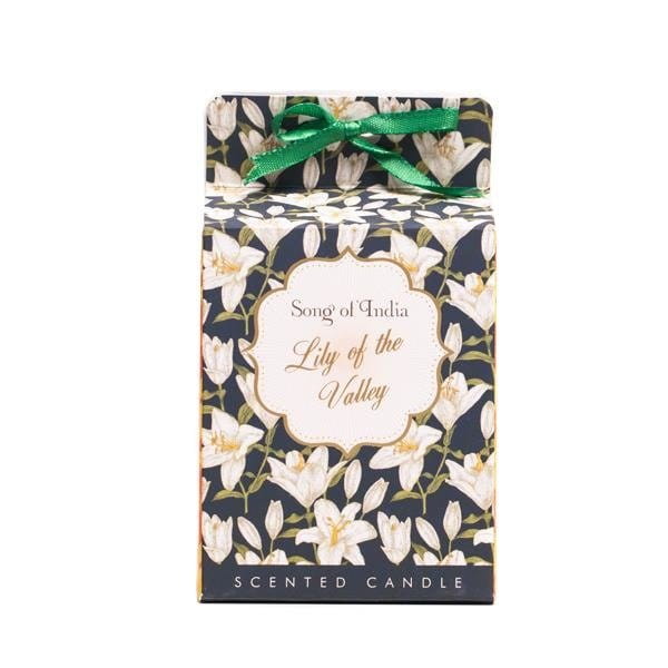 Bougie parfumée dans un pot en verre - muguet 200g - SONG OF INDIA