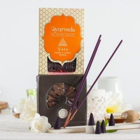 Coffret aromatique pour vata dosha - orange et cyprès - SONG OF INDIA