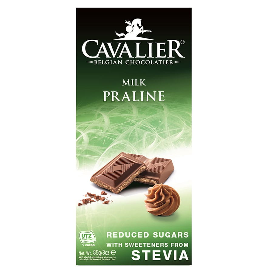 Chocolat au lait fourré praliné 85g CAVALIER