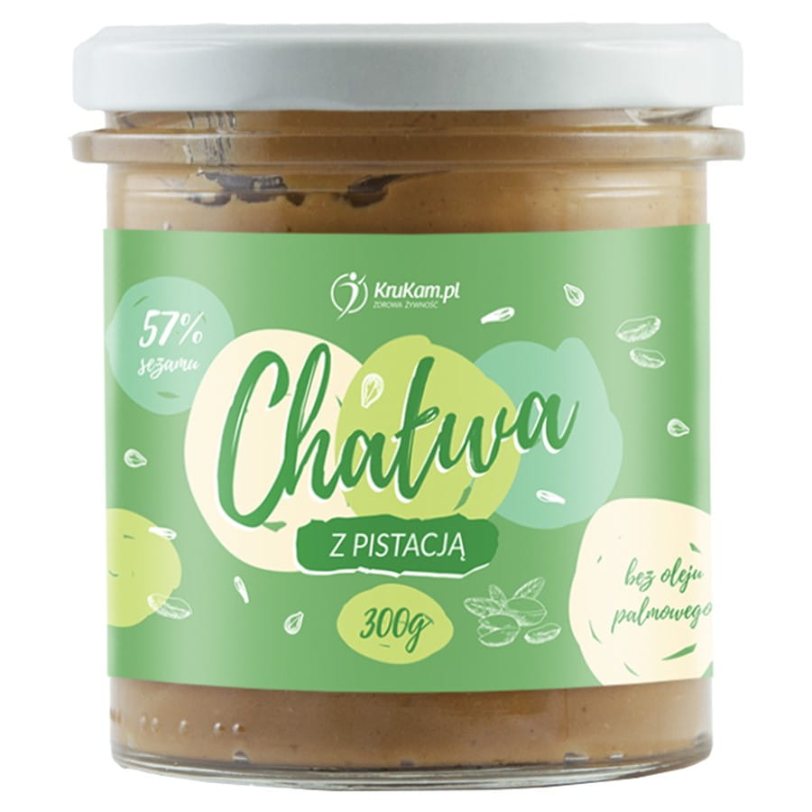 Halva aux pistaches sucrées au xylitol 300g KRUKAM