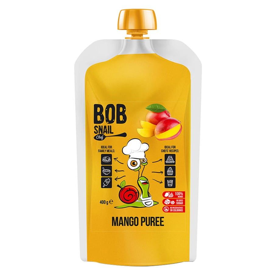 Purée de mangue 100% fruit 400ml BOB SNAIL