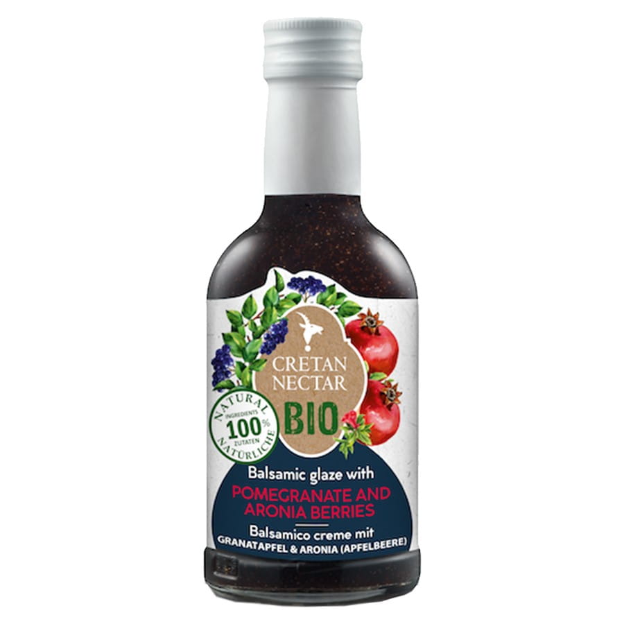 Crème balsamique bio à la grenade et à l'aronia BIO 250ml CRETAN NECTAR