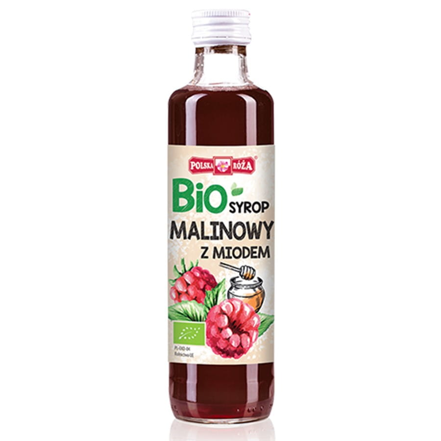 Sirop de framboise au miel POLSKA RÓŻA BIO 250 ml