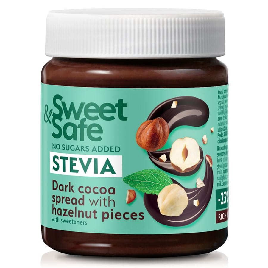 Crème de cacao et de noix sucrée à la stévia 220g SWEET & SAFE