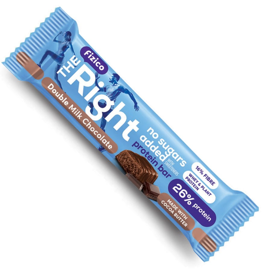 Barre protéinée au double chocolat au lait 60g FIZICO