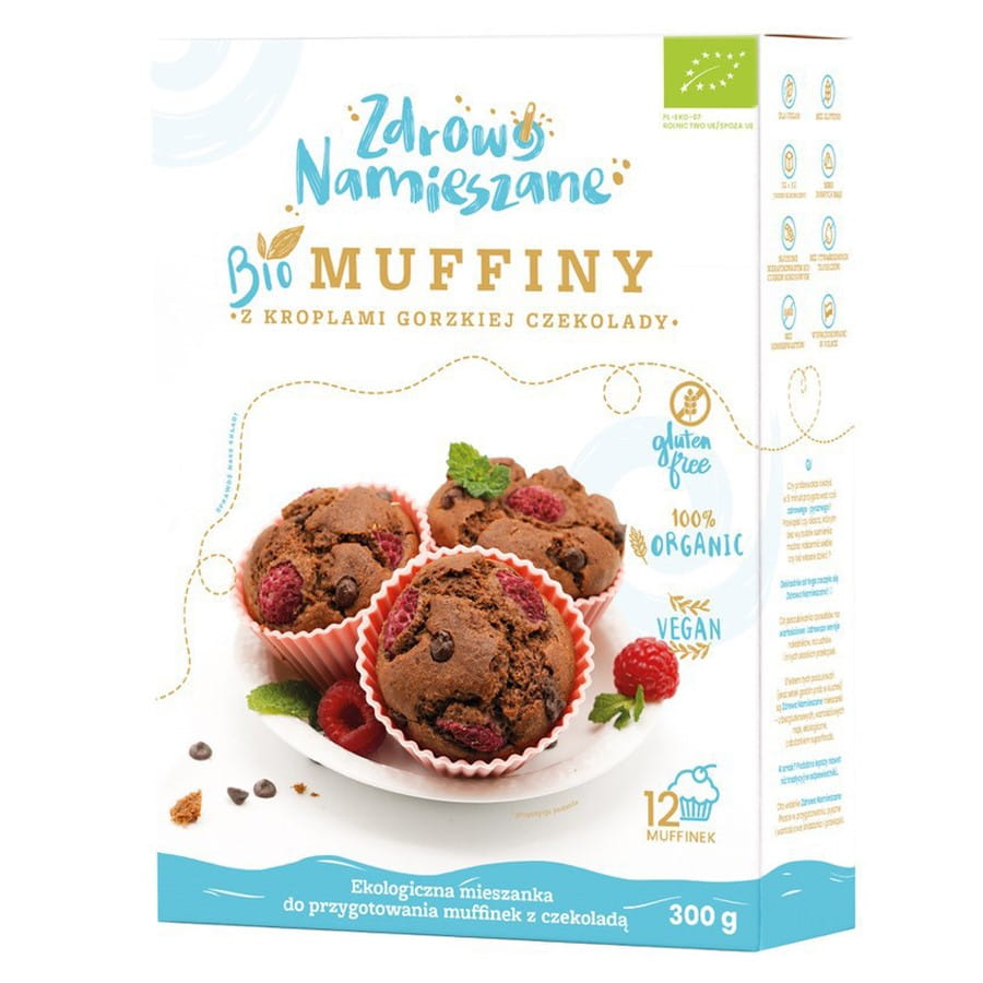 Muffins aux pépites de chocolat noir BIO 300g MIXTE SANTÉ