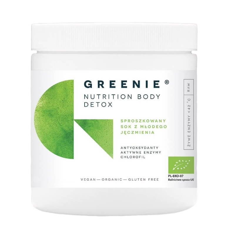 Jus d'orge jeune poudre BIO poudre 75g GREENIE NUTRITION BODY DETOX