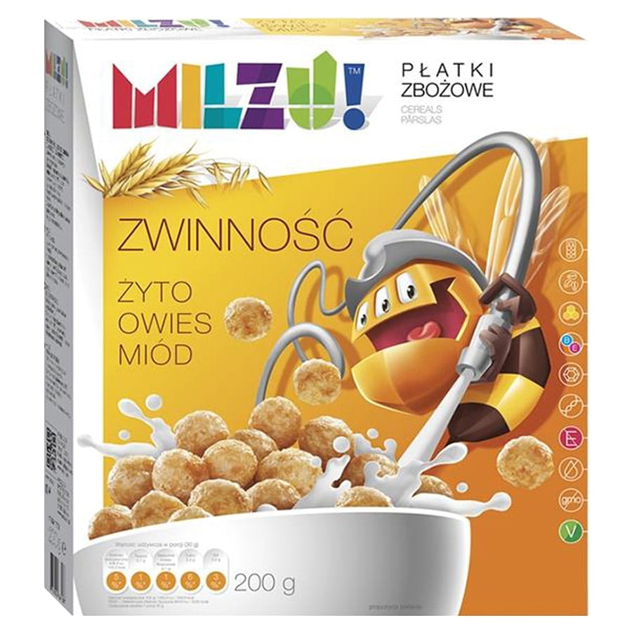 Flocons de seigle - boules d'avoine au miel pour enfants - agility 200g MILZU