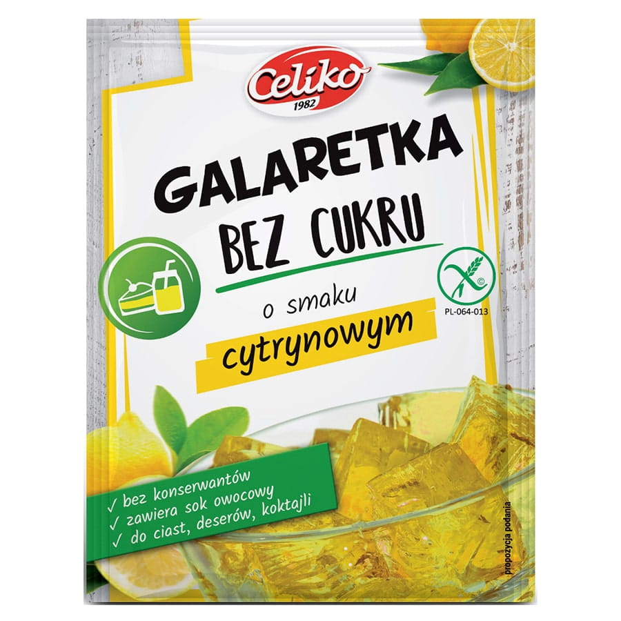 Gelée citron sans sucre sans gluten 14g CELIKO