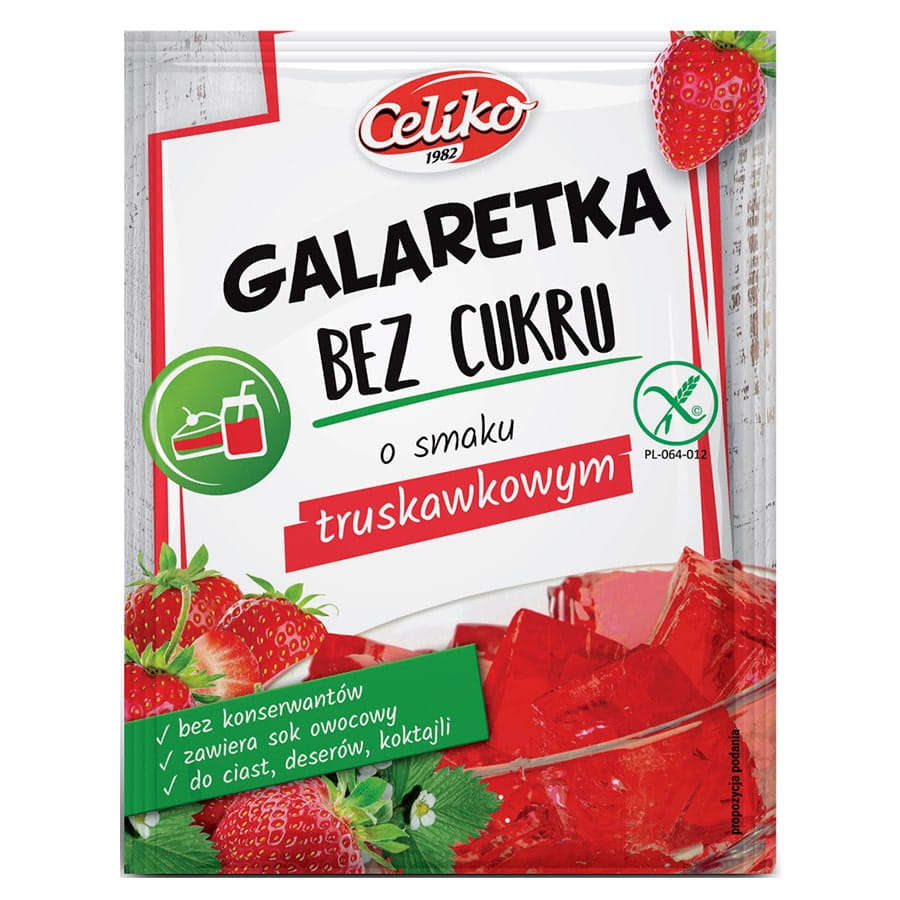 Gelée sans sucre à la fraise sans gluten 14g CELIKO