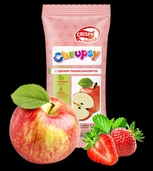 Cubes de pomme au jus de fraise naturel 12g CRISPY