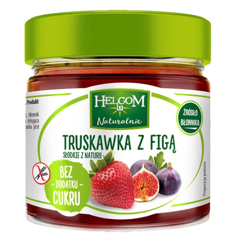 Pâte de fruits fraise et figue sans sucre ajouté HELCOM 200g
