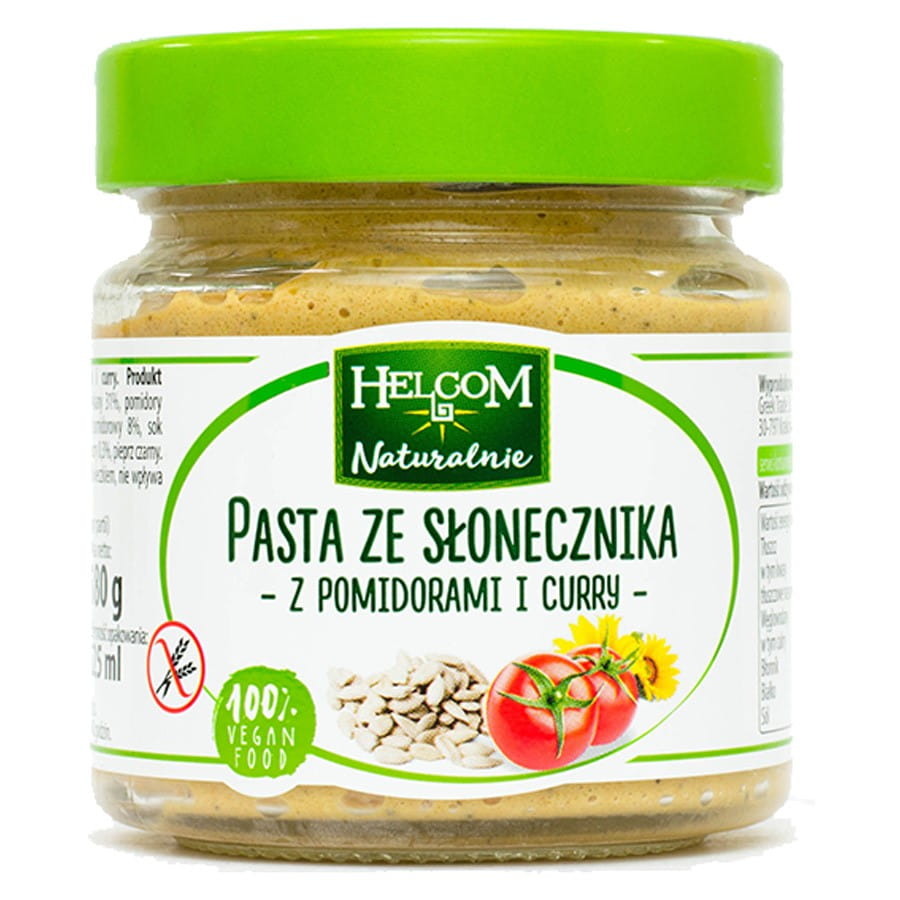 Pâte de tournesol aux tomates et au curry 190g HELCOM