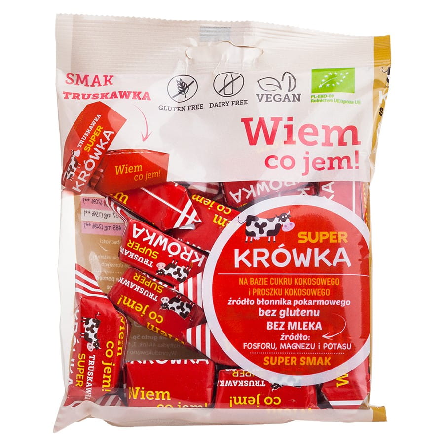Fudges à la fraise sans gluten sans produits laitiers BIO 150g SUPER Fudge