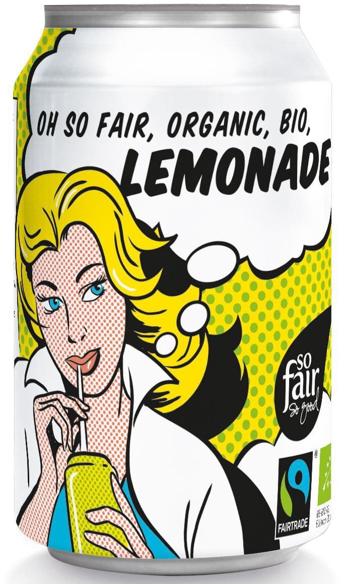 Limonade équitable BIO 330 ml (boîte) - OXFAM