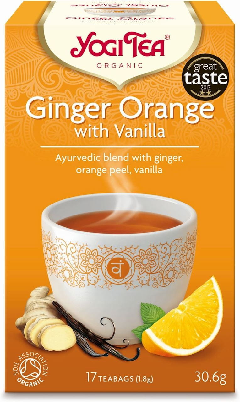Thé au gingembre et à l'orange à la vanille BIO (17 x 18 g) - YOGI TEA
