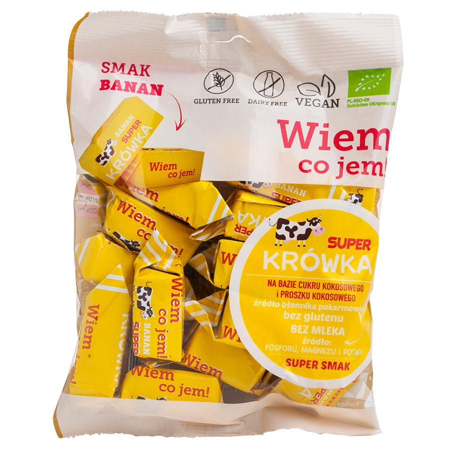 Fudges à la banane sans gluten sans produits laitiers BIO 150g SUPER Fudge