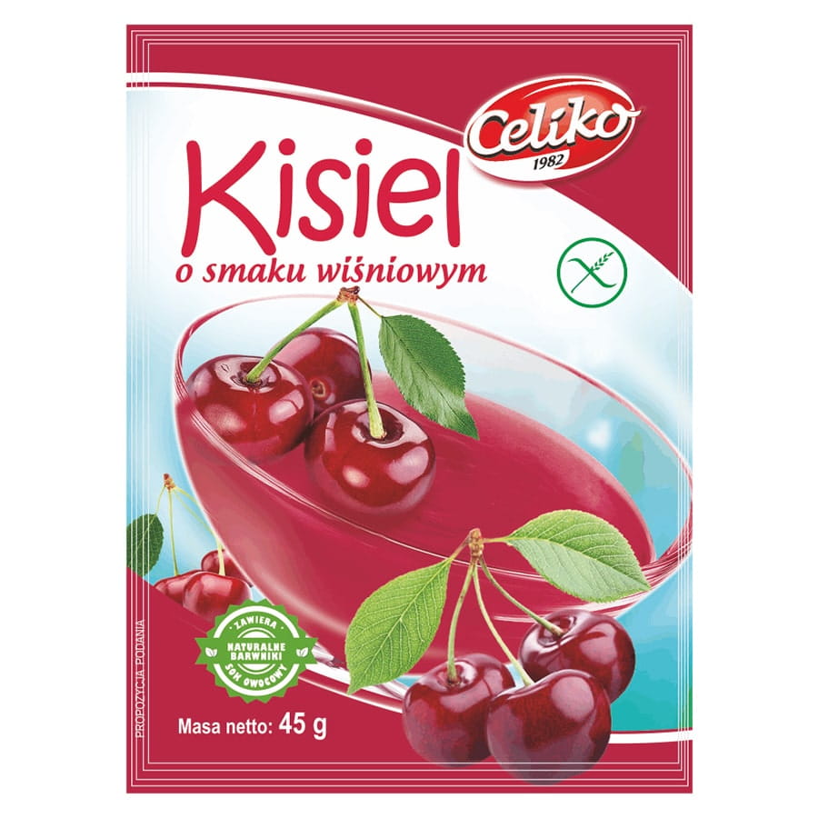 Kissel aux cerises sans gluten 45g CELIKO