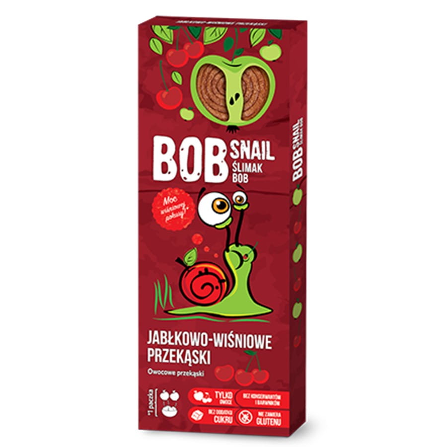 Snack pomme - cerise 30g BOB SNAIL
