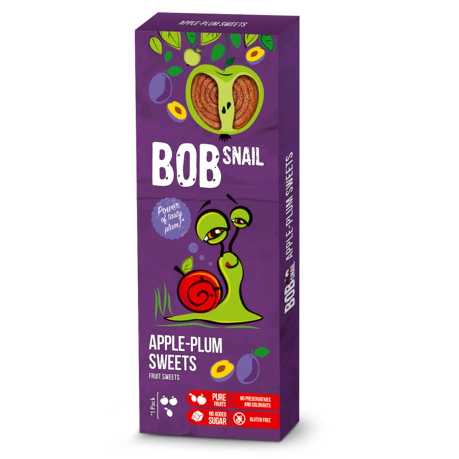 Snack pomme - prune 30g BOB SNAIL